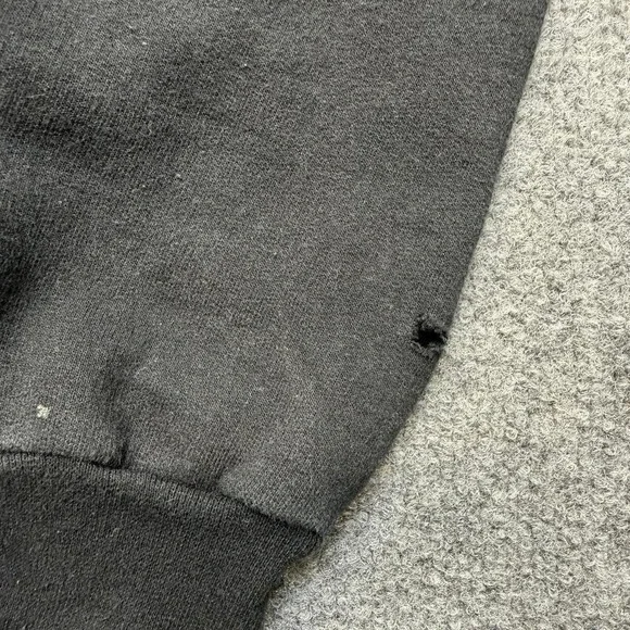 2000s thrasher skateboarding hoodie size M/L black with flames - Picture 3 of 7